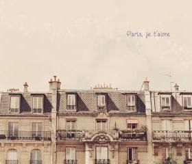 Paris Photo. Je T'aime. French. Apartment Rooftop. Fine Art Travel