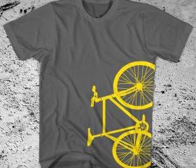 Fixie Bike T-shirt Fixed Gear Bicycle Ship on Luulla