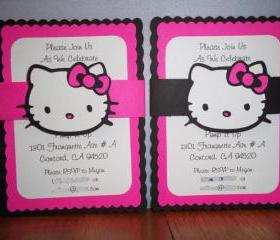 Hello Kitty Birthday Invitaions On Luulla Add To Collection