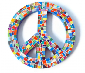 Mosaic Peace Sign on Luulla