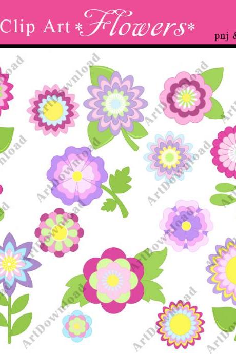 Digital Clip Art Set , Scrapbooking Cards , Clip Art for Personal & Commercial Use
