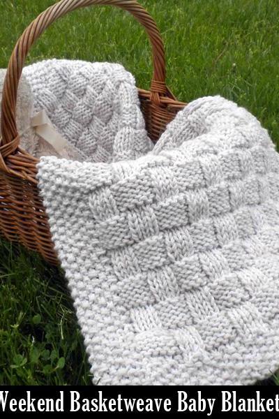 Weekend Basketweave Baby Blanket
