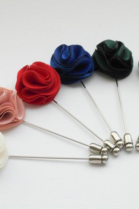 Pom Pom Pink Men's Flower Boutonniere / Buttonhole For Wedding,Lapel Pin,Tie Pin