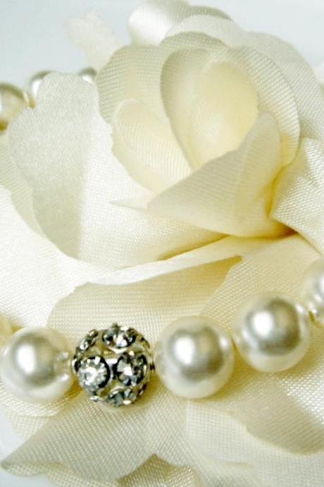 Catherine Unique Swarovski Pearl Bridesmaid Bridal Bracelet