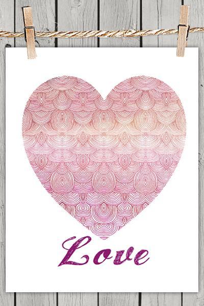 Poster Print 8x10 - Love, The Universal Language - For Your Wall Decor