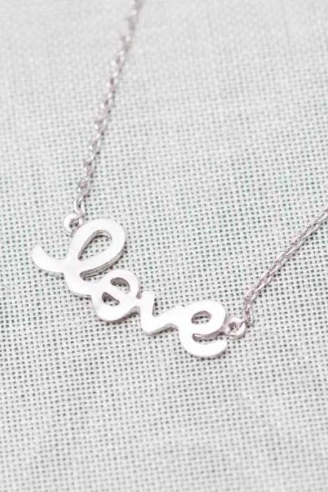 Love Necklace In Silver