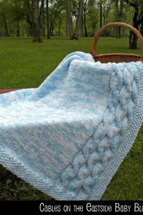 Cables on the Eastside Baby Blanket