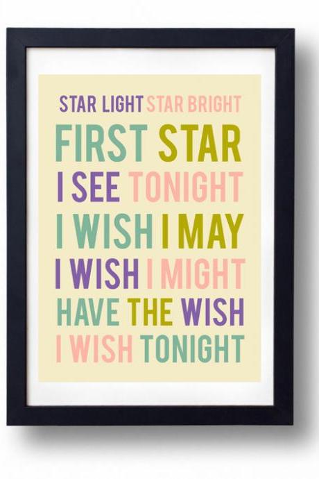 Star Light Star Bright- Inspirational Quote-