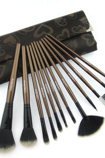 Top Quality ColorShine High Quality 12 Pcs makeup Brushes Cosmetic Brush Set Professional Makeup brush