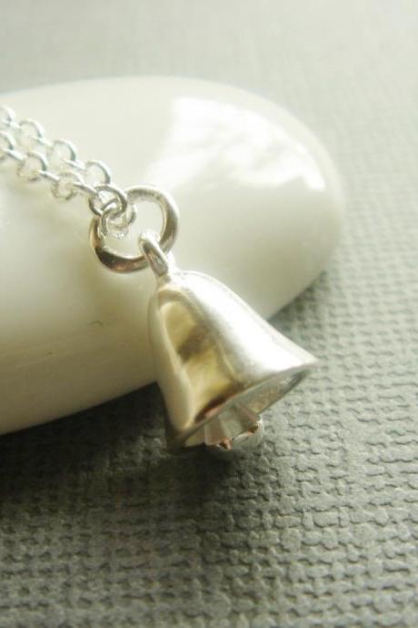 Wedding Bell Sterling Silver Necklace
