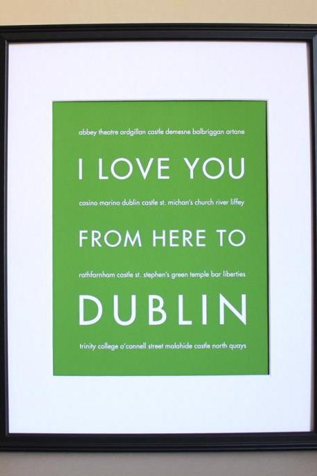 Dublin Art Print, 8x10
