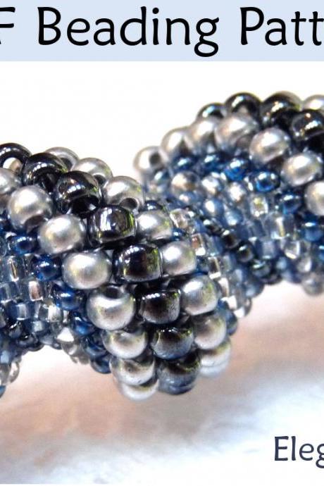 Beading Tutorial Bracelet Necklace - Tubular Peyote Stitch - Simple Bead Patterns - Elegant Twist #438