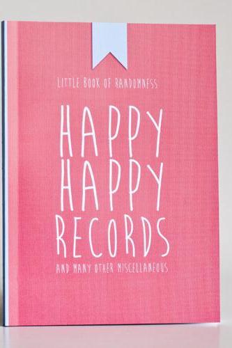 Happy Happy Records And Many Other Misc - Notebook / Journal