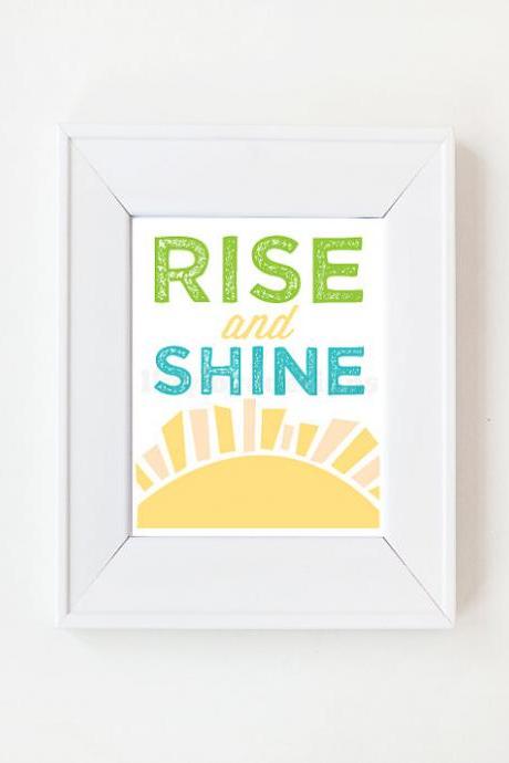 8x10 Rise And Shine Print