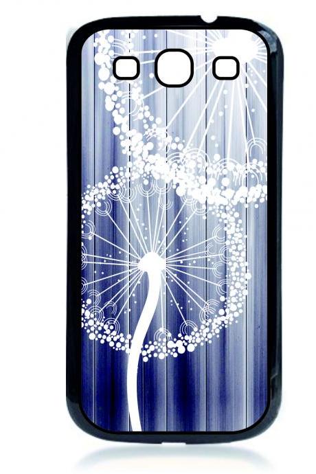 Samsung Galaxy S3 Case - White Dandelion Wood Case- Protective Covers for phones