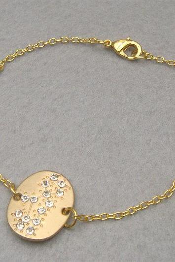 Virgo -personalized Zodiac Constellation chain bracelet - August September Birthday