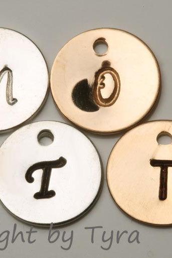For tydesign Jewelry buyer ONLY,will not be sold separately.Add sterling silver initial disc letter charm