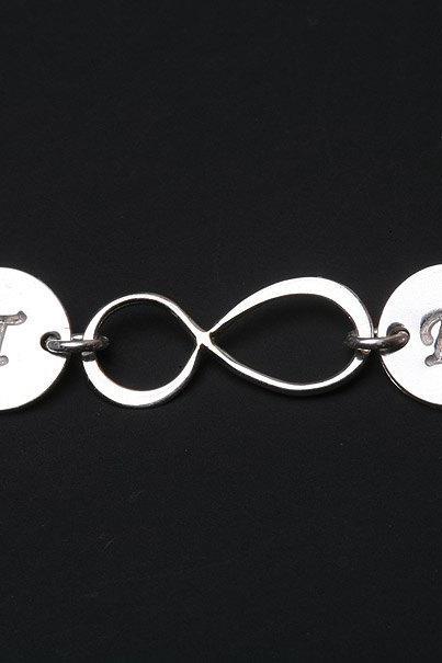 Infinity Initial Bracelet,initial Bracelet,couple,infinity Bracelet,anniversary,sisterhood,customize Birthstone,wedding