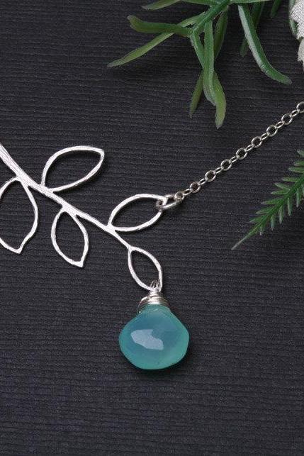Personalized Jewelry,wedding Bridal Jewelry,silver Branch Leaf Jewelry,simple Birthstone Mother&amp;amp;#039;s Jewelry,bridesmaid