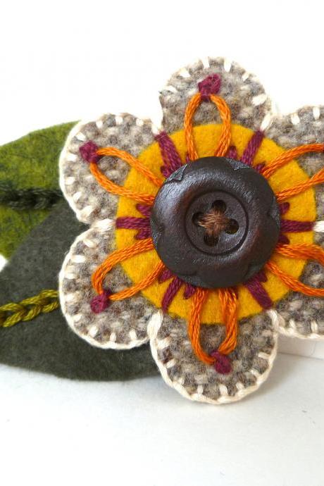 Mini Green Felt Owl Birthday Gift