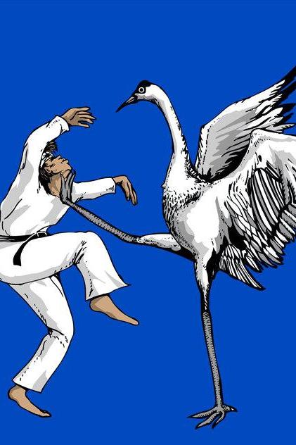 Women&amp;#039;s Karate Crane Tee Available M-2xl