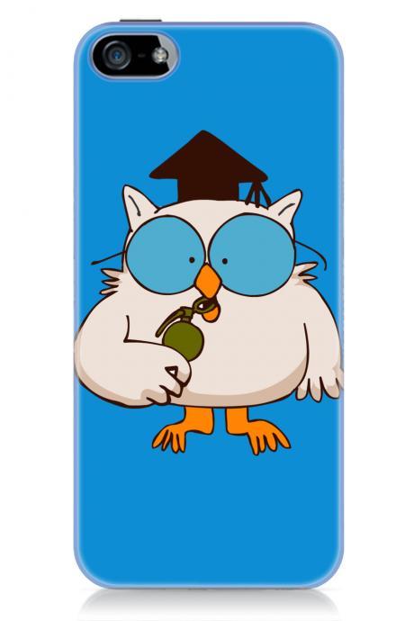 Iphone 5 Case, Mr Owl, Glossy Hard Case