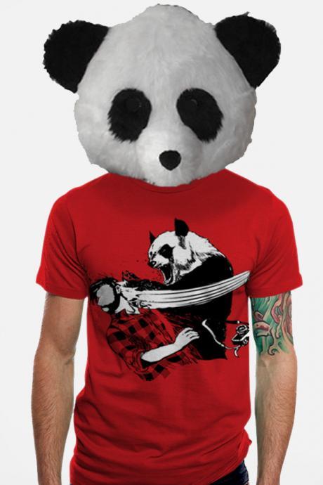 Mens Te Shirt Panda Bitchslap Animal Available S M L XL 2XL