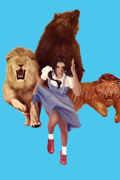 Lion Tiger Bear 3 Pack, Dorothy, Wizard of Oz, Birthday Card, Blank Cards, Greeting Cards, Matching envelopes included