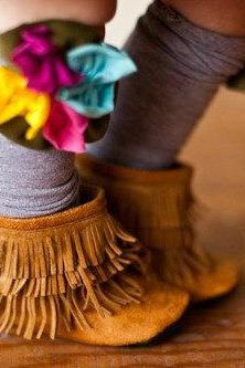 Gracious May Suede Moccasin Boots for Baby and Toddler