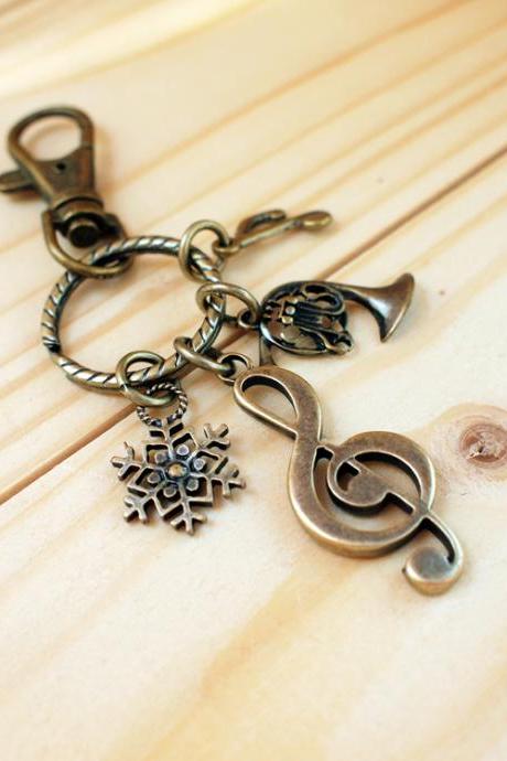 Home-ultramarinestars-charm Keychain, Happy Music View Store Charm Keychain, Happy Music