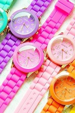 on sale~Fluorescent candy watches