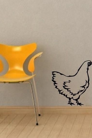 Chicken Hen - Vinyl Wall Art Sticker Decal