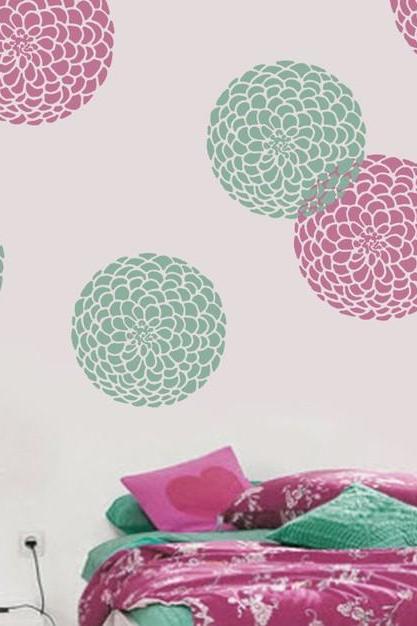 Seven Custom Color Bloom Art Decor Wall Sticker Decal - My Bloom
