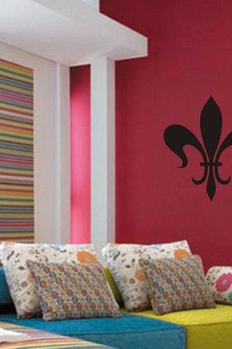 New Paris In Love French Fleur de Lis Decal Vinyl Wall Art Sticker Mural Tattoo