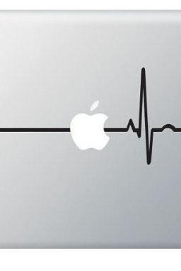 Beat Heart Line Apple - Stickers Macbook, Laptop, IPad Love Decals - Buy 2 get 1 Free