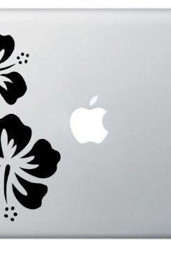 SALE Buy 2 get 1 Free - Art Floral Hibiscus Blossom - Macbook Decal for Laptops, Mac decals