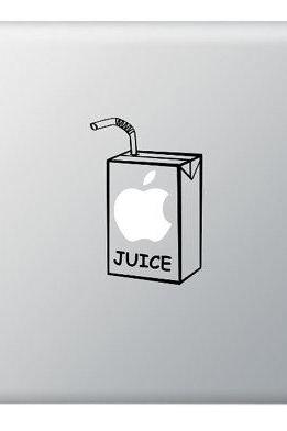 Apple Juice for Apple Macbook, IPad, Laptops Vinyl Decal Stickers