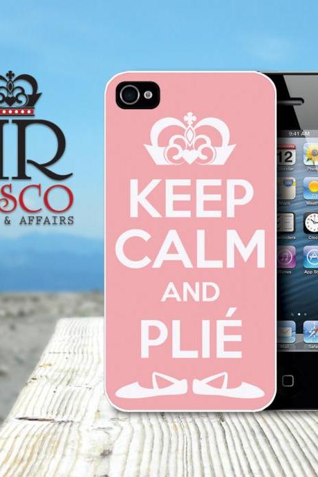 Keep Calm and Plie iPhone Case, iPhone 4 Case, iPhone 4s Case, Ballet iPhone Case, Custom iPhone Case, Pink iPhone Case (87)