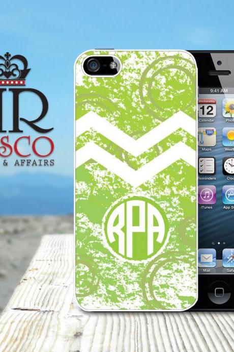 iPhone 5 Case, Personalized iPhone Case, Monogram iPhone Case, Chevron iPhone Case, Ornate iPhone Case, Green iPhone Case (85)