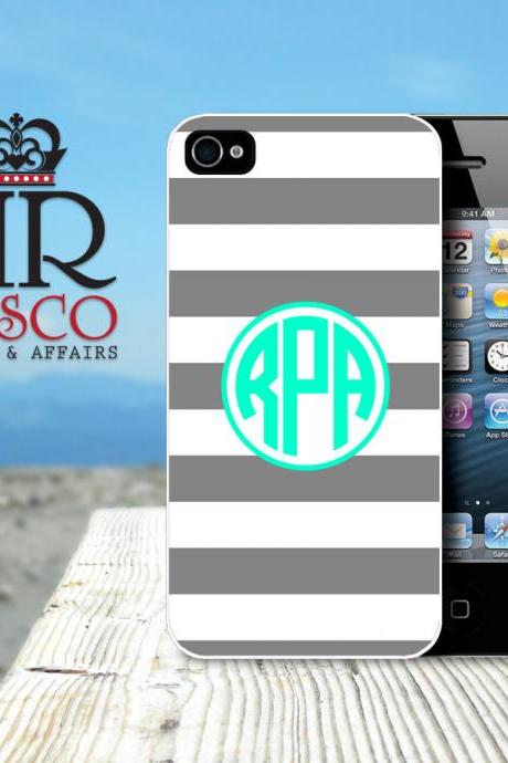 iPhone 4 Case, iPhone 4s Case, Personalized iPhone Case, Monogram iPhone Case, Stripe iPhone Case (77)