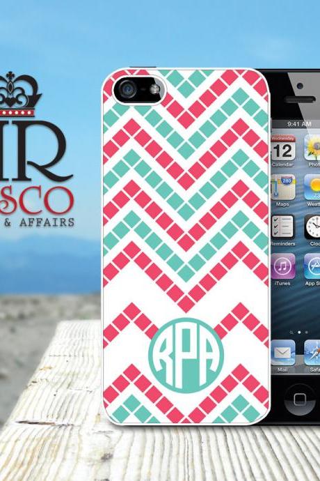 Personalized iPhone Case, Monogrammeded iPhone Case, iPhone 5 Case, Custom iPhone Case, Chevron iPhone Case (74)