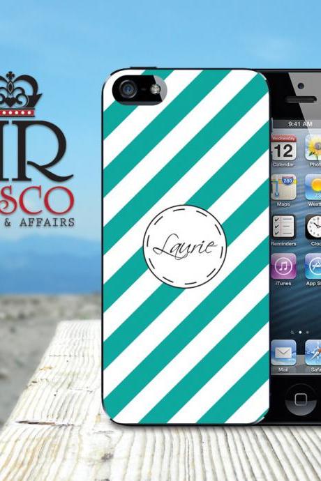 iPhone 5 Case, iPhone Case, Personalized iPhone Case, iPhone Stripe Case