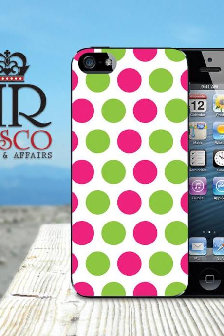 Personalized iPhone Case, iPhone 5 Case, Polka Dot iPhone Case