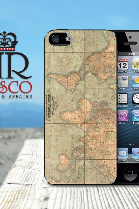 iPhone Case, iPhone 5 Case, Vintage Map iPhone Case, Vintage iPhone Case