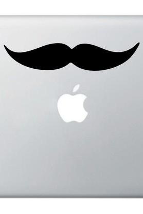 Buy 2 get 1 Free Party Mustaches for Apple Macbook Decal,Mac,Laptops Vinyl Sticker