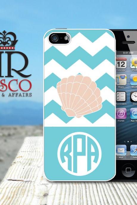 iPhone 4 Case, iPhone 4s Case, Seashell iPhone Case, Monogram iPhone Case (52)