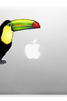 Toucan Bird Art Decor Apple Laptop Wall Paper Sticker Decal Full Color