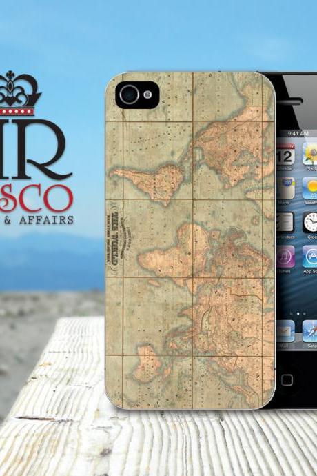 iPhone Case, iPhone 4 Case, iPhone 4s Case, Vintage Map iPhone Case, Vintage iPhone Case
