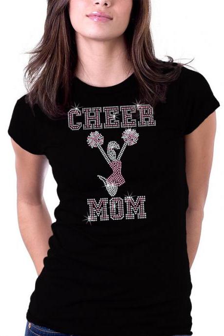 Cheer Mom Rhinestone Shirt
