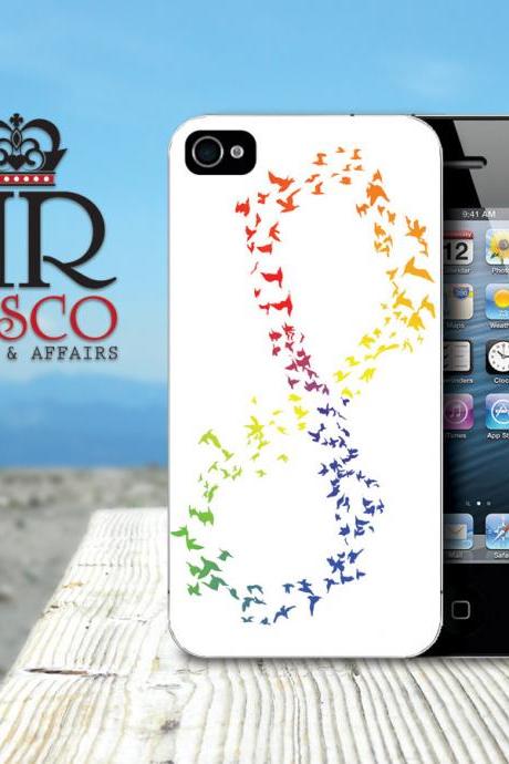 iPhone Case, iPhone 4 Case, iPhone 4s Case, Custom iPhone Case, Infinity iPhone Case, Rainbow iPhone Case
